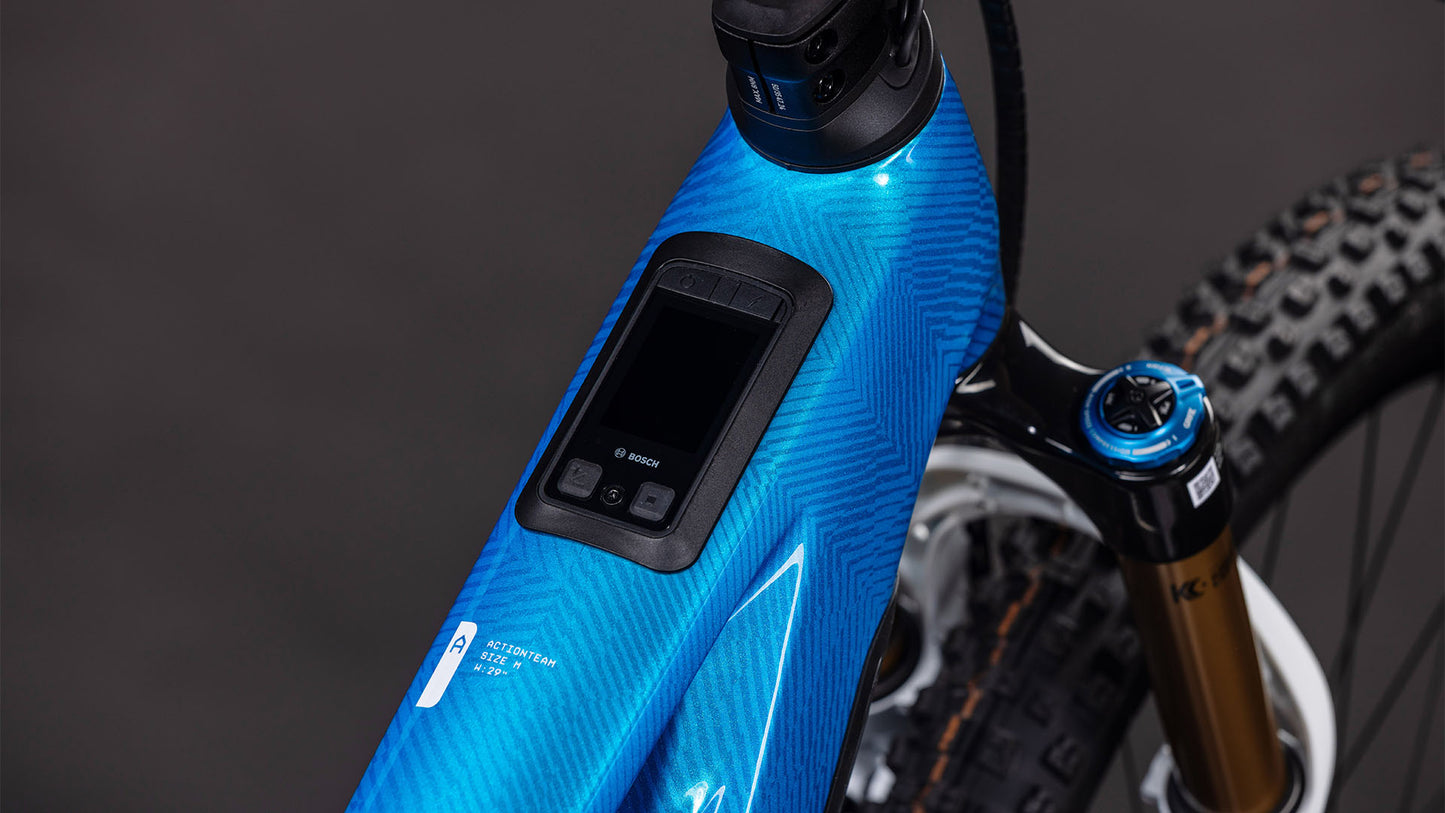 Kiox 400c im Oberrohr vom Fahrrad verbaut