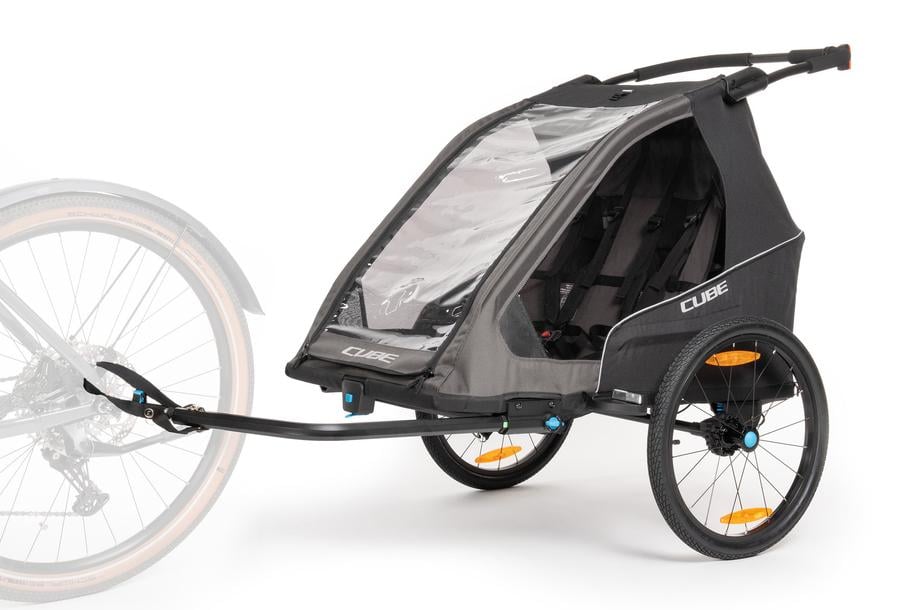 CUBE Kinder Fahrradanhänger Double PURE