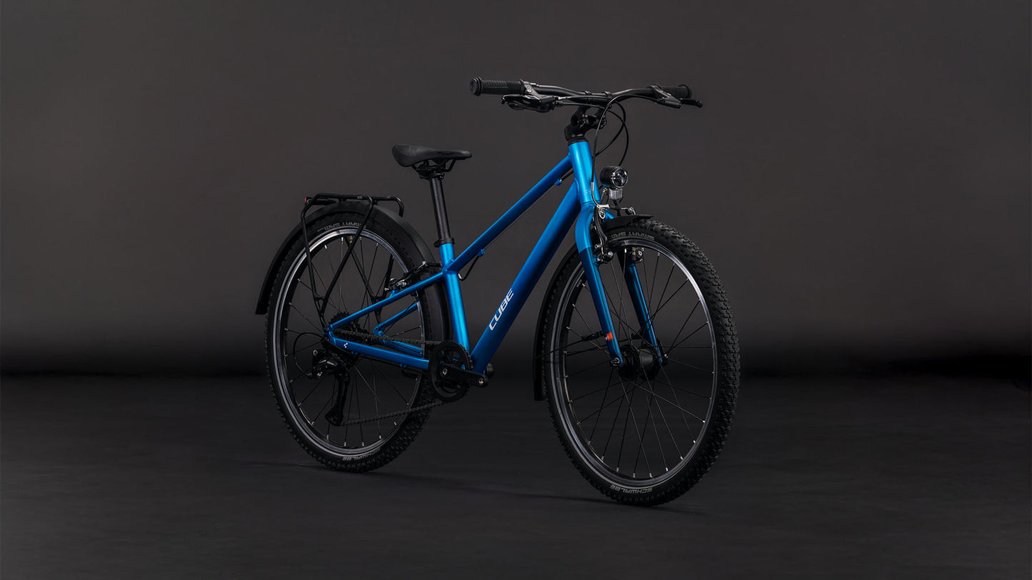 Produktbild: Cube Numove 240 FE topasblue´n´nebula, Schrägansicht (schwarzer Hintergrund)
