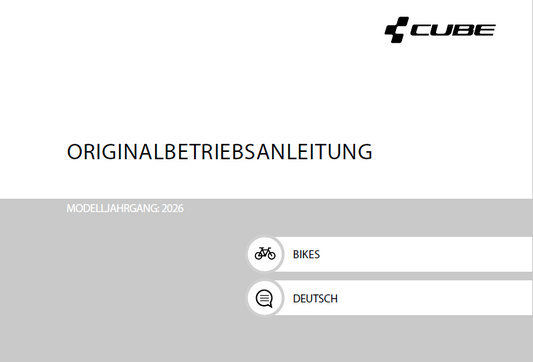 CUBE Bikes Allgemeine Betriebsanleitung
