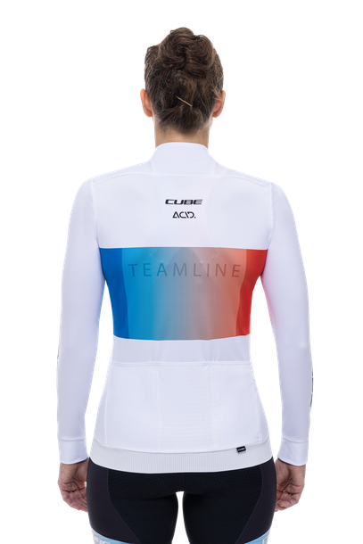 CUBE ROAD/XC WS Trikot langarm white´n´blue´n´red