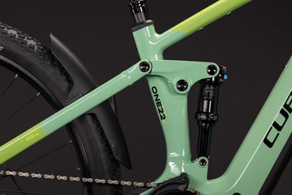 CUBE Stereo Hybrid ONE22 SLX 800 E-Mountainbike Fully 2027, Sattel und Sitzposition