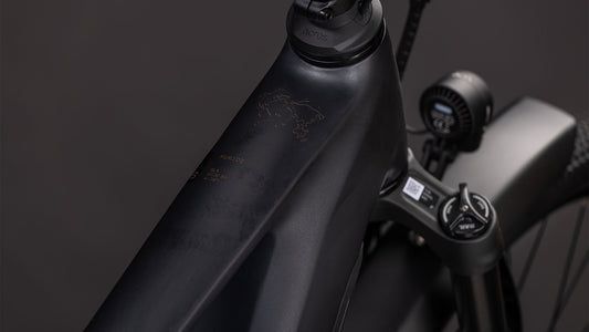 Produktbild: Cube Nuride Hybrid SLX 800 black´n´gold, Detailaufnahme 01