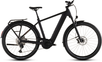 Produktbild: Cube Nuride Hybrid SLX 800 black´n´gold, Seitenansicht (weißer Hintergrund)