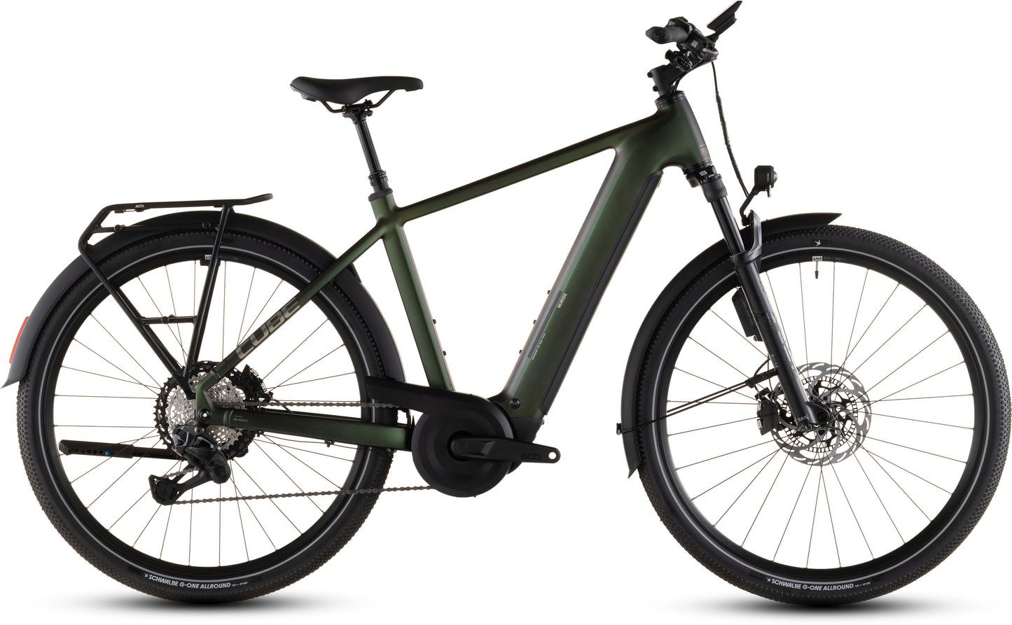 Produktbild: Cube Nuride Hybrid SLT 800 stellar´n´chrome, Seitenansicht (weißer Hintergrund)