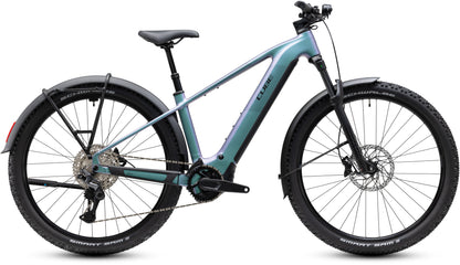 CUBE Reaction Hybrid Pro 800 FE E-Mountainbike Hardtail 2027 in polarlight und black, Seitenansicht