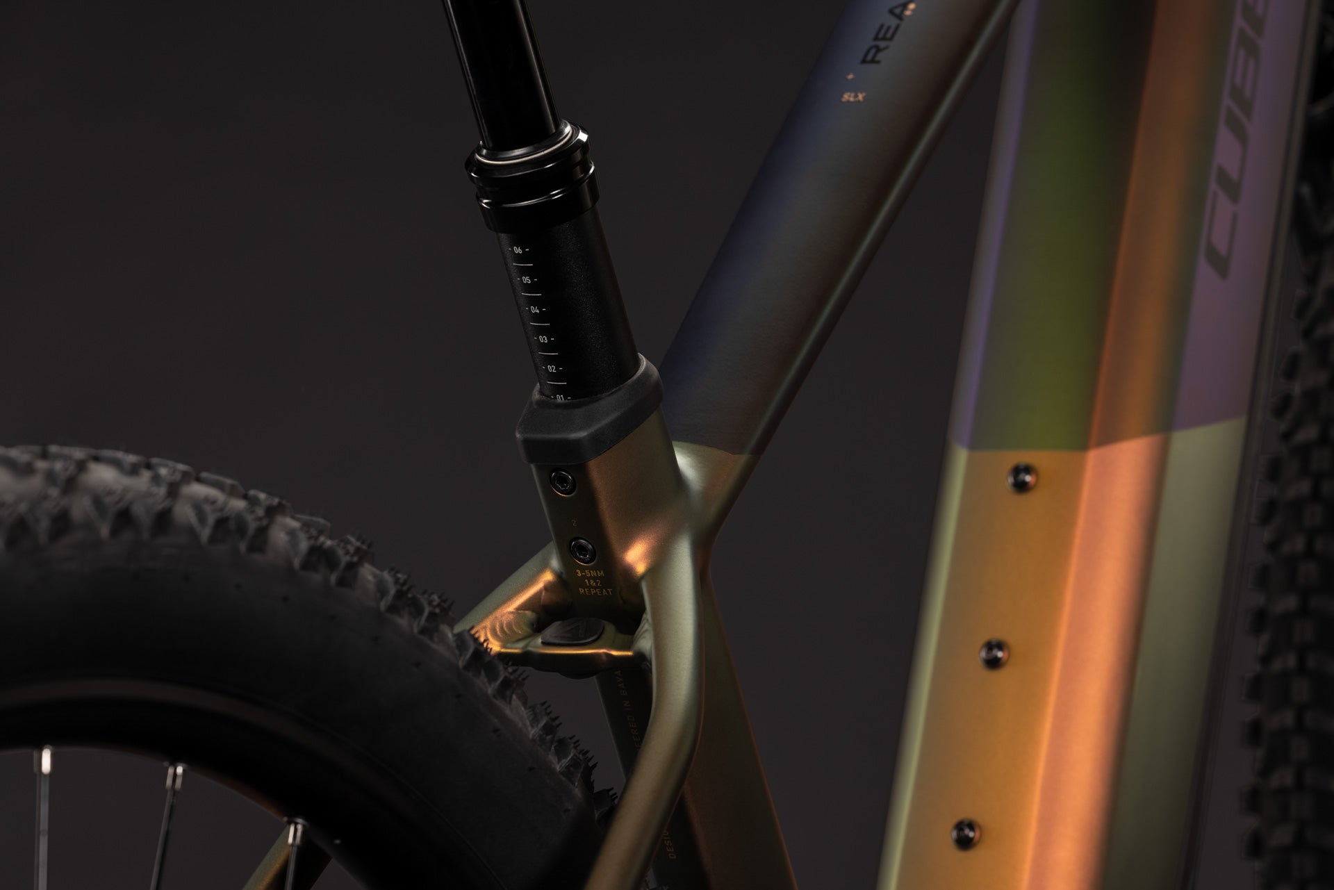 CUBE Reaction Hybrid SLX 800 E-Mountainbike Hardtail 2027, Rahmendetail