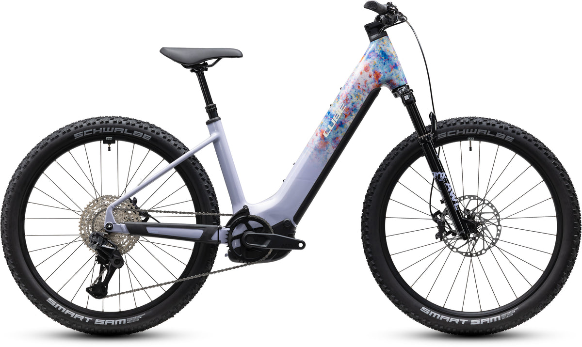 CUBE Reaction Hybrid SLX 800 Easy Entry E-Mountainbike Hardtail 2027 in artline, Seitenansicht