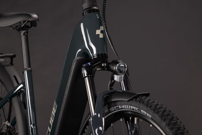 CUBE Nuride Hybrid Performance 720 Easy Entry E-Trekkingrad 2027, Sattel und Sitzposition