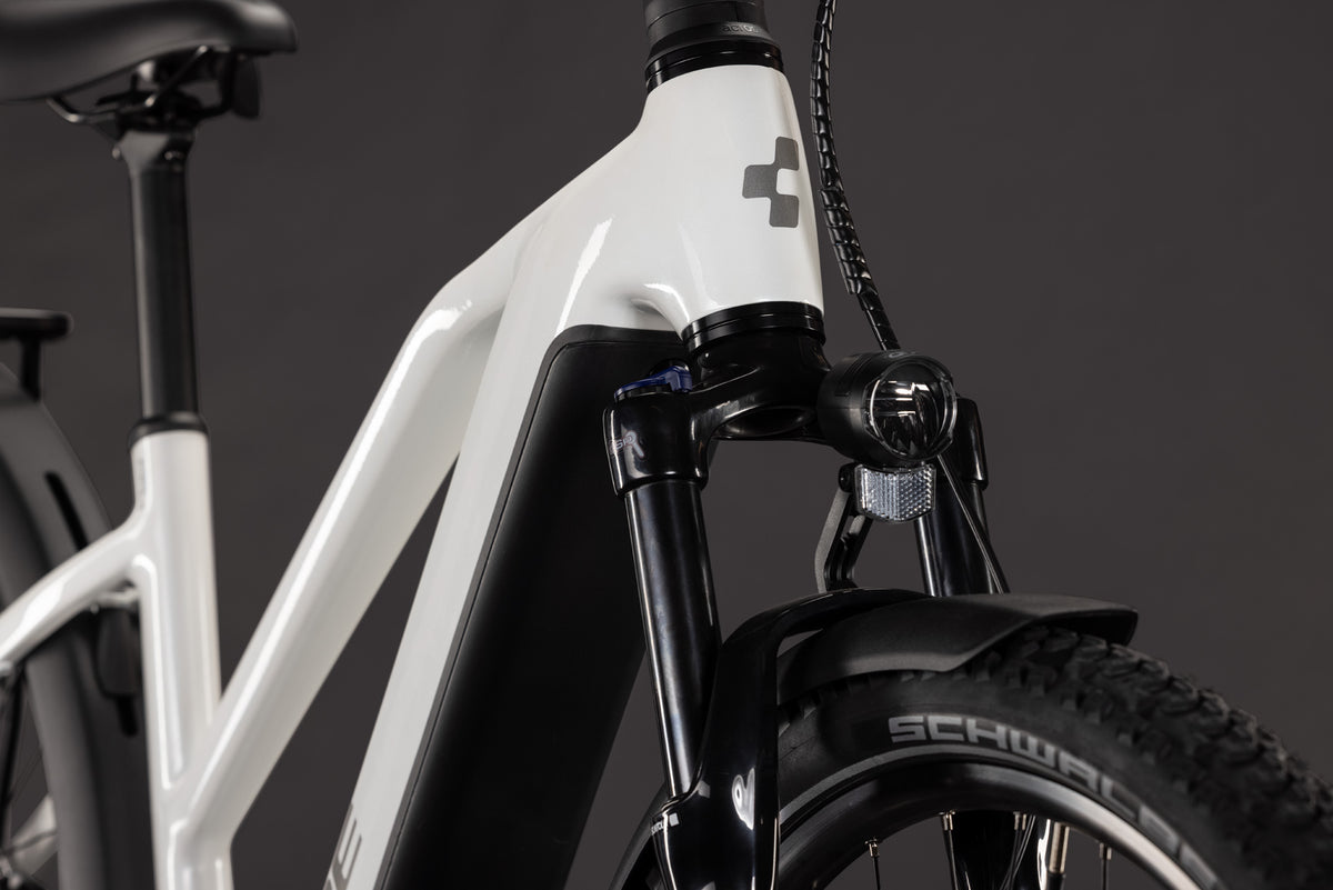 CUBE Nuride Hybrid Performance 720 Trapeze E-Trekkingrad 2027, Sattel und Sitzposition