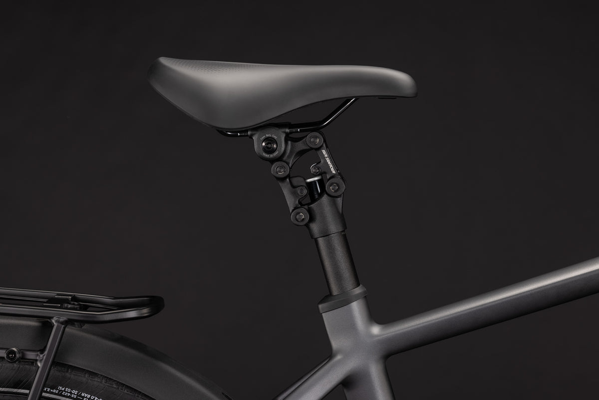 CUBE Touring Hybrid Deluxe SLX 800 E-Trekkingrad 2027, Sattel und Sitzposition