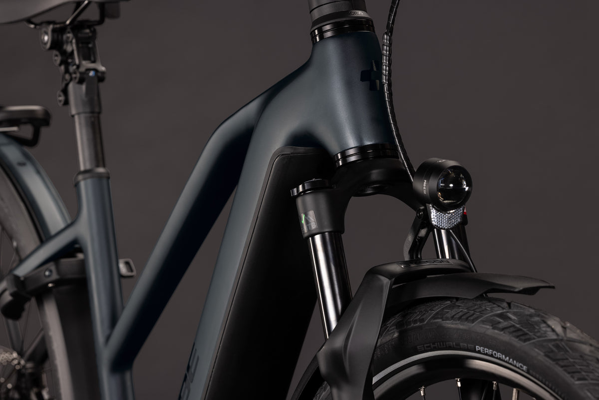 CUBE Kathmandu Hybrid Pro 800 Trapeze E-Trekkingrad 2027, Sattel und Sitzposition