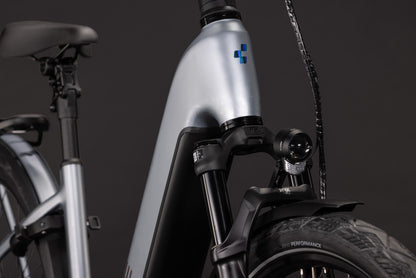 CUBE Kathmandu Hybrid EXC 800 Easy Entry E-Trekkingrad 2027, Sattel und Sitzposition
