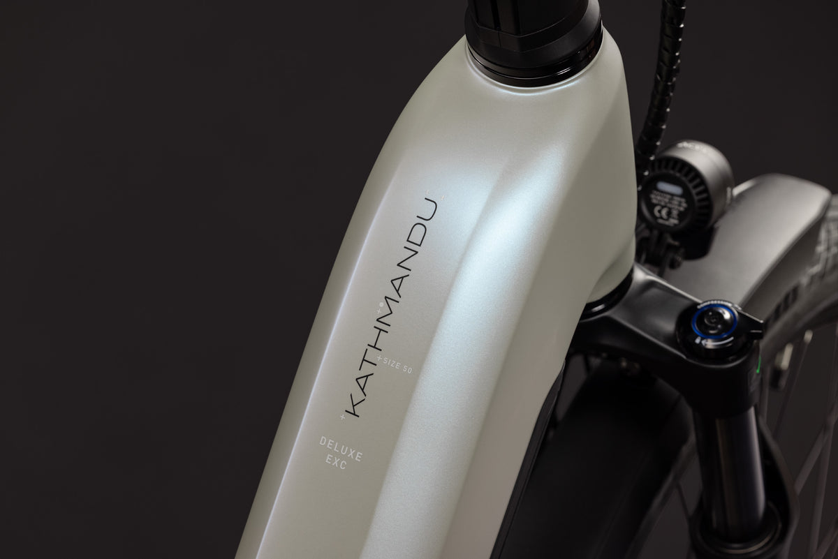 CUBE Kathmandu Hybrid Deluxe EXC 800 Easy Entry E-Trekkingrad 2027, Cockpit und Lenker