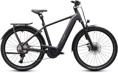 CUBE Kathmandu Hybrid SLT 800 E-Trekkingrad 2027 in mysticgraphite und reflex, Seitenansicht