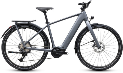 CUBE Kathmandu Hybrid C:62 SLT 400x E-Trekkingrad 2027 in ashgrey und prizm, Seitenansicht