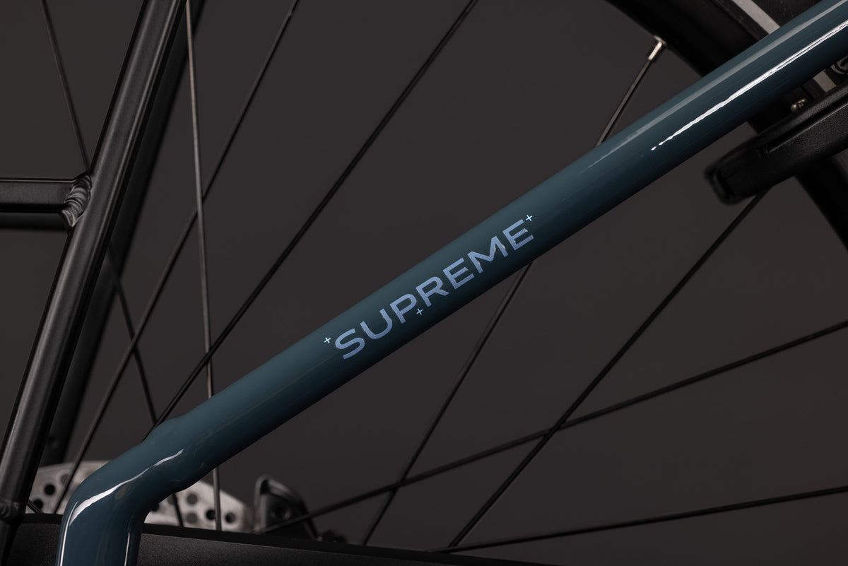 CUBE Supreme Hybrid Comfort ONE 600 Easy Entry E-Cityrad 2027, Sattel und Sitzposition