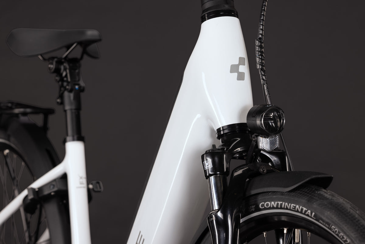 CUBE Supreme Rt Hybrid Comfort EX 600 Easy Entry E-Cityrad 2027, Laufrad und Reifen