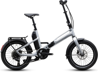 CUBE Fold Hybrid 540 E-Faltrad 2027 in silverstar und reflex, Seitenansicht