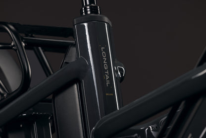 CUBE Longtail Hybrid Deluxe 800 E-Lastenrad 2027, Sattel und Sitzposition