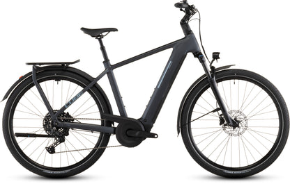Produktbild: Cube Kathmandu Hybrid ONE 800 metallicgrey´n´grey, Seitenansicht (weißer Hintergrund)