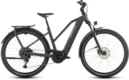 Produktbild: Cube Kathmandu Hybrid ONE 800 metallicgrey´n´grey, Seitenansicht (weißer Hintergrund)