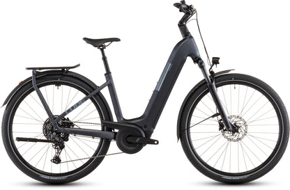 Produktbild: Cube Kathmandu Hybrid ONE 800 metallicgrey´n´grey, Seitenansicht (weißer Hintergrund)