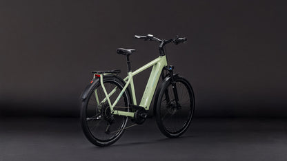 Produktbild: Cube Kathmandu Hybrid ONE 800 pea´n´green, Schrägansicht (schwarzer Hintergrund)