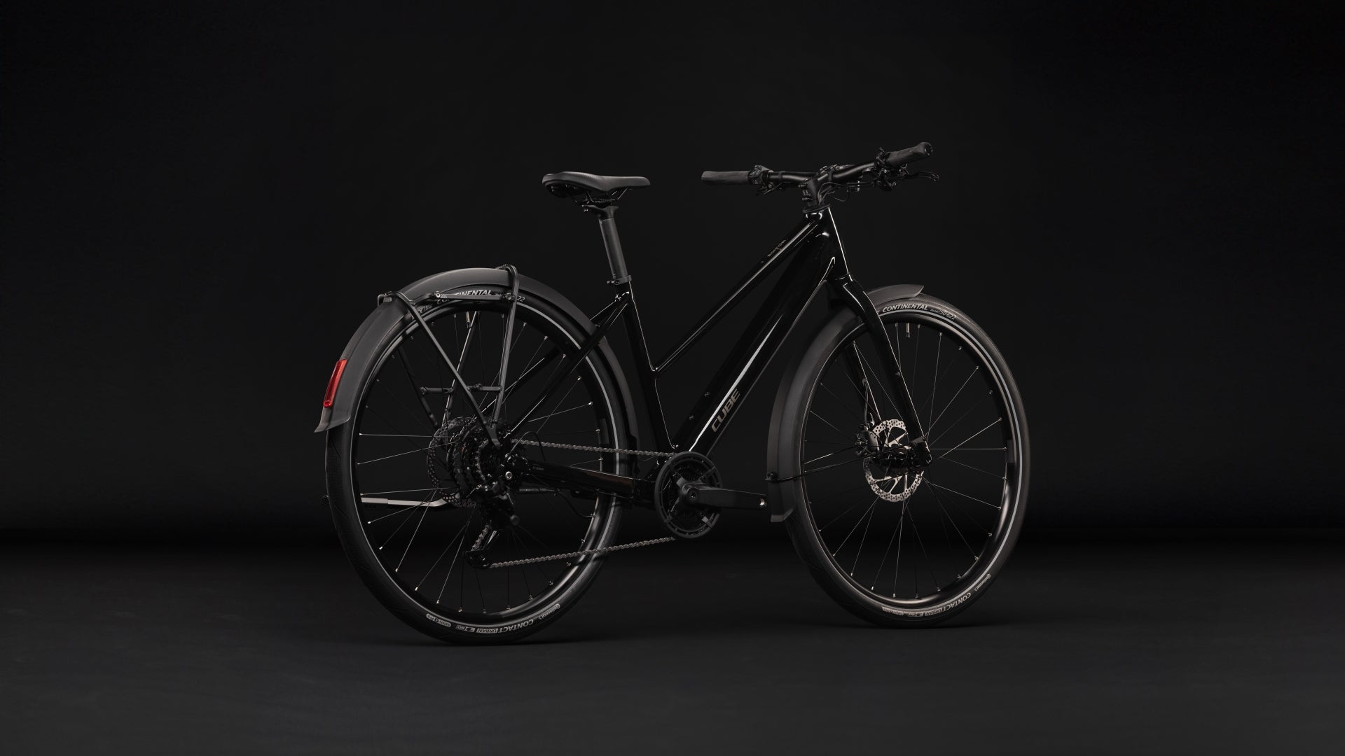 CUBE Editor Hybrid ONE 360 FE Trapeze E-Cityrad 2027, Detailansicht