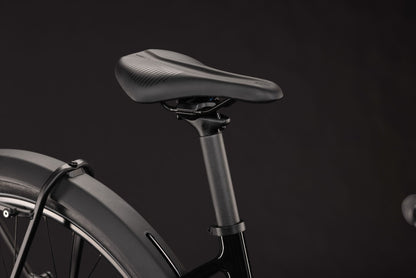 CUBE Editor Hybrid Pro 360 FE Trapeze E-Cityrad 2027 in black und irongrey, Seitenansicht