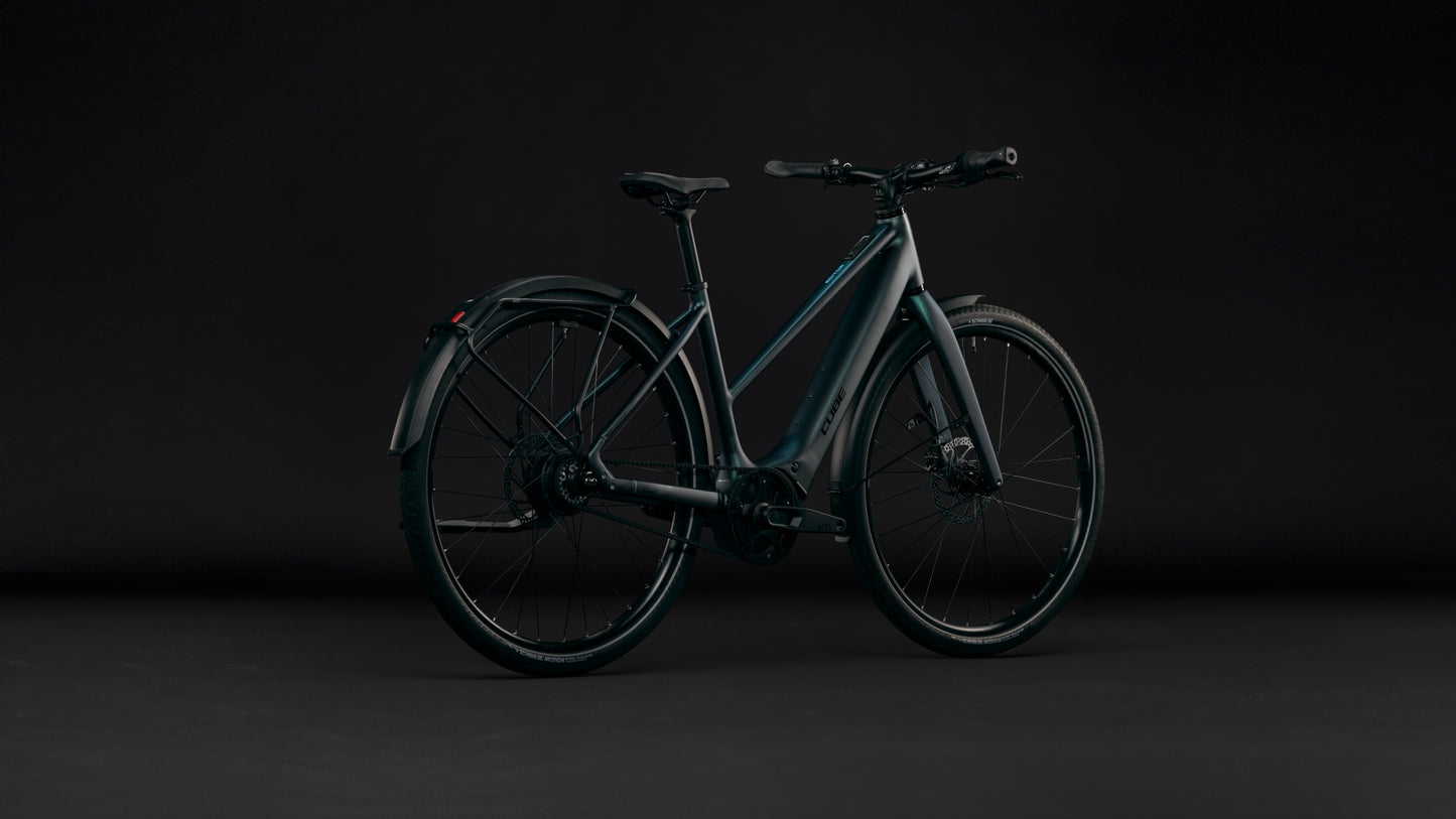 CUBE Editor Hybrid SLX 400x FE Trapeze E-Cityrad 2027, Detailansicht
