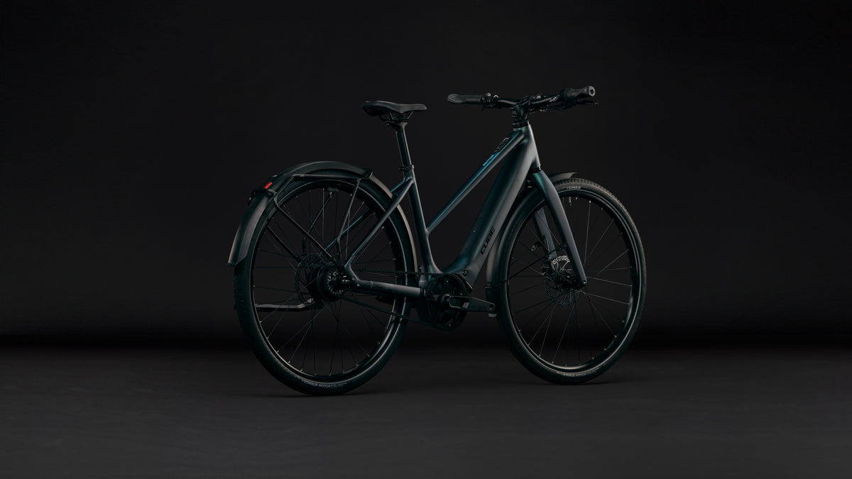 CUBE Editor Hybrid SLX 400x FE Trapeze E-Cityrad 2027, Detailansicht