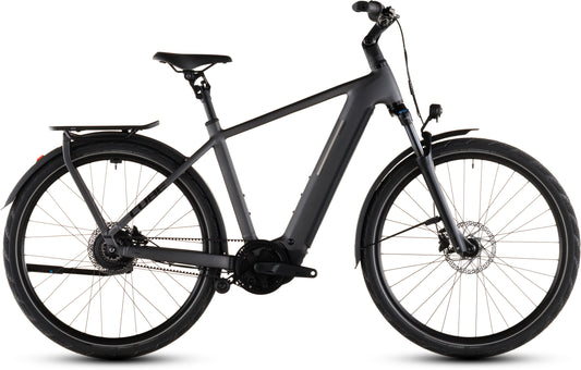 Produktbild: Cube Kathmandu Hybrid Comfort Pro 800 slabgrey´n´black, Seitenansicht (weißer Hintergrund)