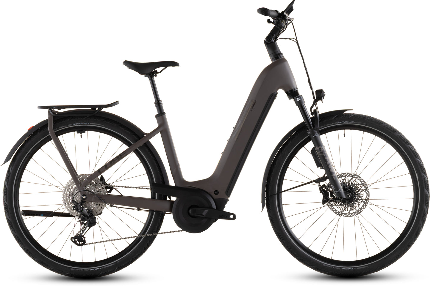 Produktbild: Cube Kathmandu Hybrid EXC 800 cedar´n´chrome, Seitenansicht (weißer Hintergrund)