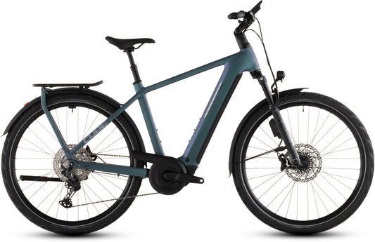 Produktbild: Cube Kathmandu Hybrid EXC 800 smaragdgrey´n´prism, Seitenansicht (weißer Hintergrund)