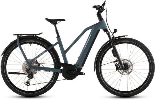 Produktbild: Cube Kathmandu Hybrid EXC 800 smaragdgrey´n´prism, Seitenansicht (weißer Hintergrund)