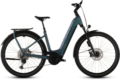 Produktbild: Cube Kathmandu Hybrid EXC 800 smaragdgrey´n´prism, Seitenansicht (weißer Hintergrund)