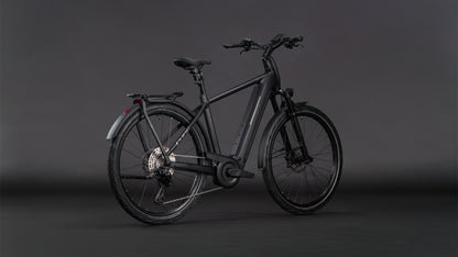 Produktbild: Cube Kathmandu Hybrid SLX 800 silverdust´n´chrome, Schrägansicht (schwarzer Hintergrund)