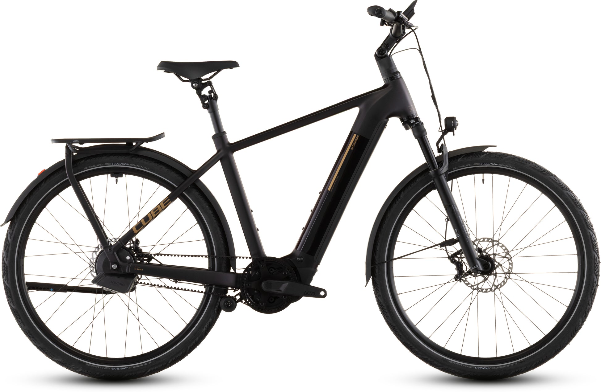 Produktbild: Cube Kathmandu Hybrid Comfort SLX 800 solareclipse´n´gold, Seitenansicht (weißer Hintergrund)