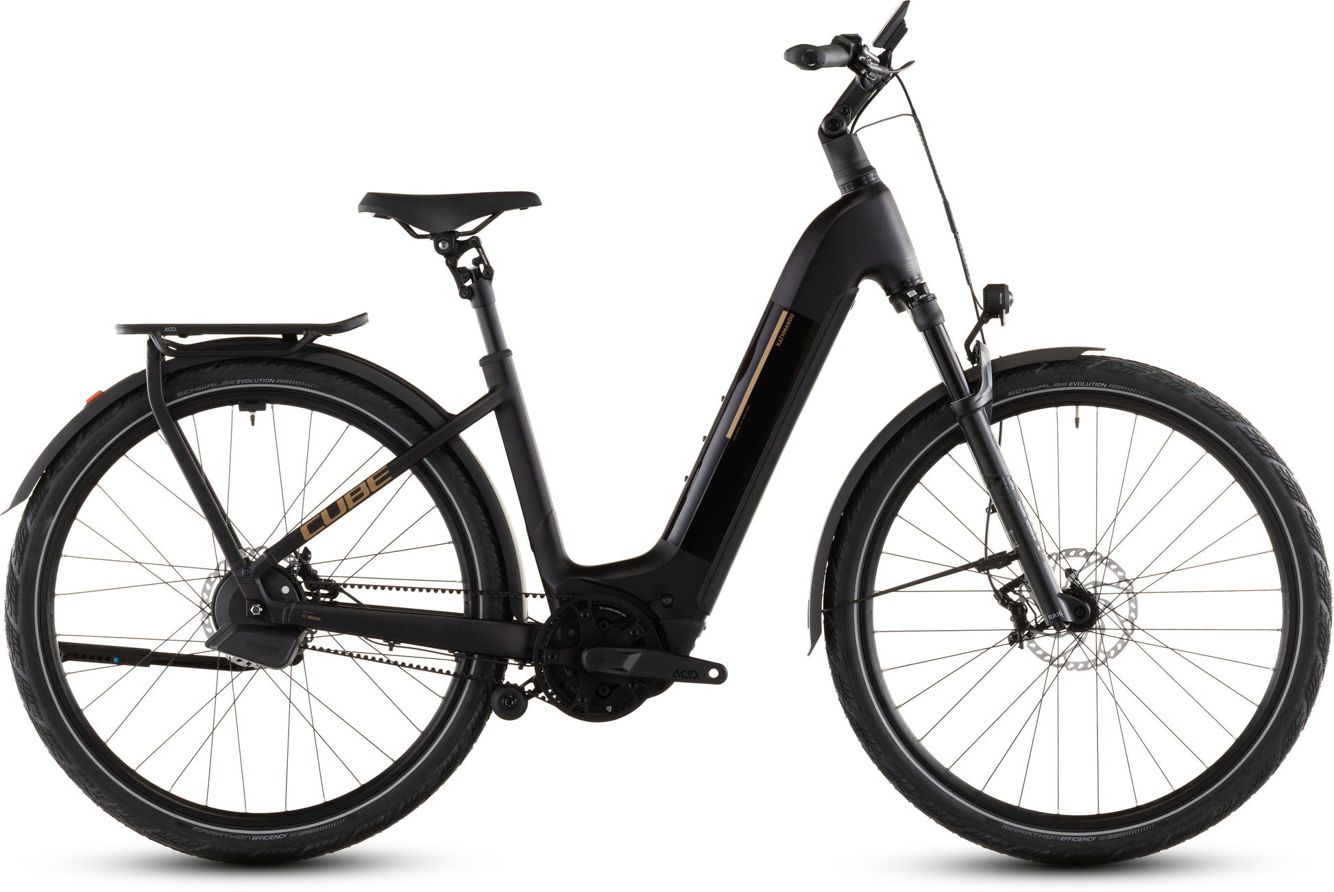 Produktbild: Cube Kathmandu Hybrid Comfort SLX 800 solareclipse´n´gold, Seitenansicht (weißer Hintergrund)