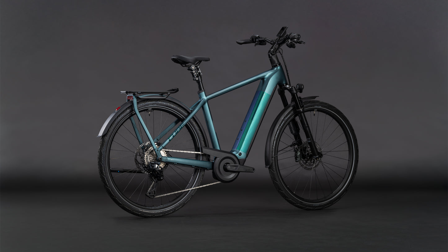 Produktbild: Cube Kathmandu Hybrid SLT 800 duskwood´n´goblin, Schrägansicht (schwarzer Hintergrund)