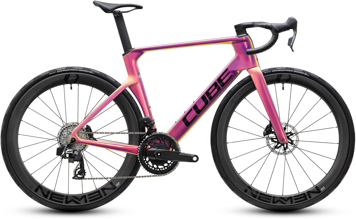 CUBE Litening Aero C:68X Pro Rennrad 2027 in beamfibre und black, Seitenansicht