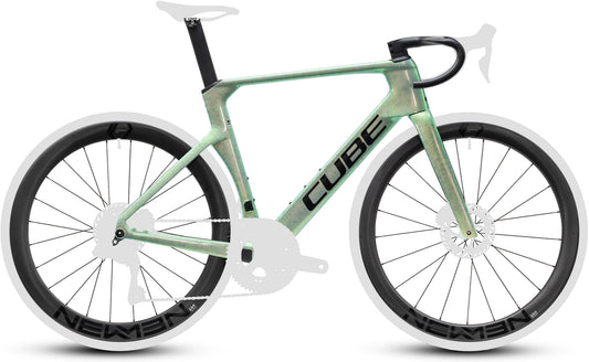 CUBE Litening Aero C:68X Frameset Rahmenset 2027 in genesisfibre und black, Seitenansicht