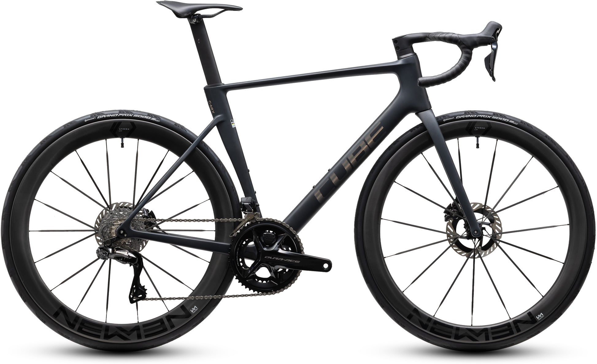 CUBE Litening Air C:68X SLT Rennrad 2027 in halogrey und prizm, Seitenansicht