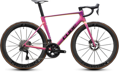 CUBE Litening Air C:68X SLT Rennrad 2027 in beamfibre und black, Seitenansicht