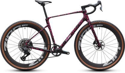 CUBE Nuroad C:62 SLX Gravelbike 2027 in pinkaction und black, Seitenansicht