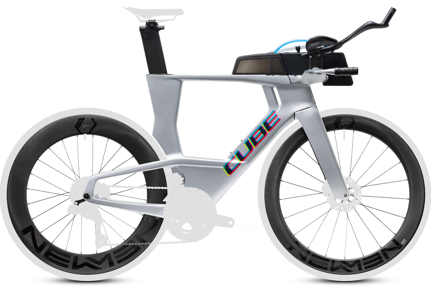 CUBE Aerium C:68X Frameset Rahmenset 2027 in spaceship und cmyk, Seitenansicht