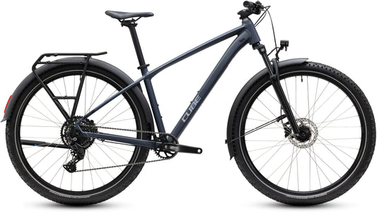 CUBE Aim ONE FE Mountainbike Hardtail 2027 in mole und prism, Seitenansicht
