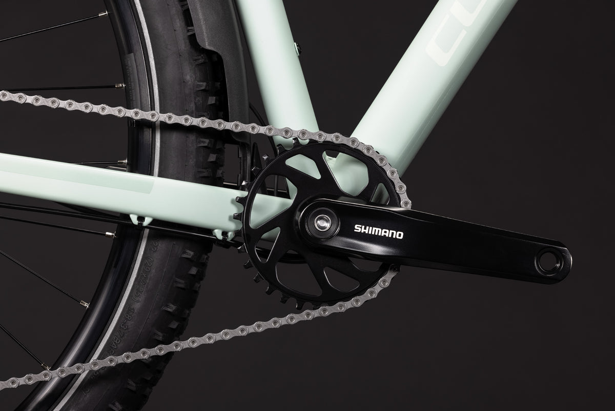 CUBE Aim Pro FE Mountainbike Hardtail 2027, Sattel und Sitzposition