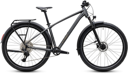 CUBE Aim SLX FE Mountainbike Hardtail 2027 in slateblack und chrome, Seitenansicht